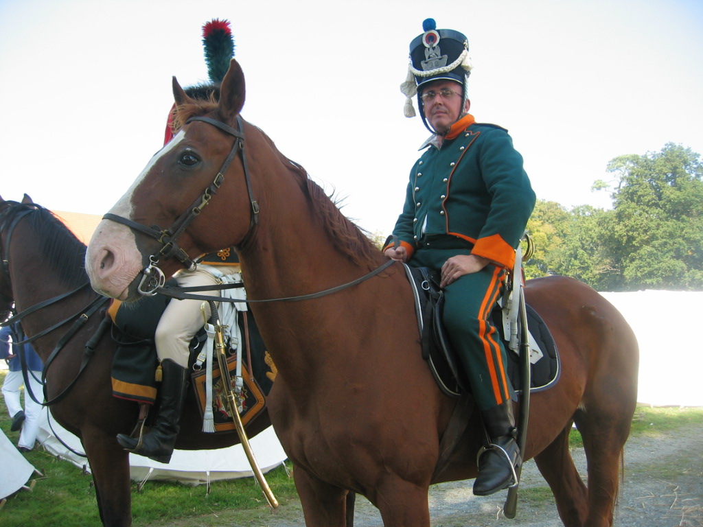 LA ROCHE SUR YON, le 22e  Chasseur avec Jean-Marie