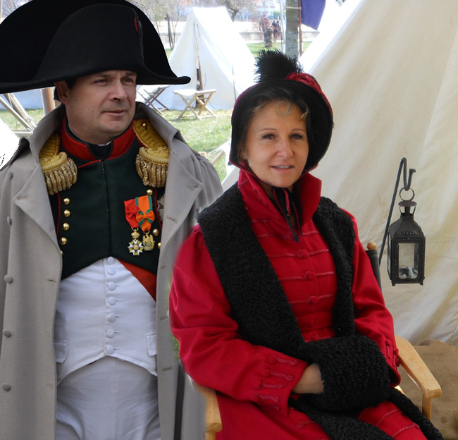l'Empereur et l'Impératrice au bivouac du 15e Equipage de Haut-bord "Le Patriote". Remise de la Légion d'Honneur.
